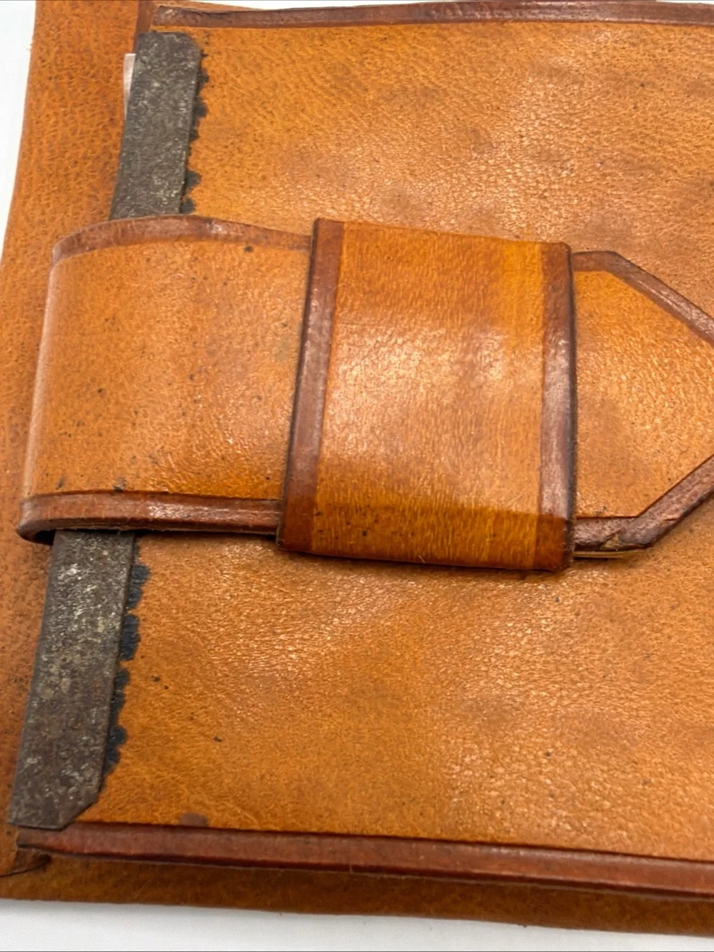 1970s Mexican Leather Bi-Fold Wallet with Card Slots